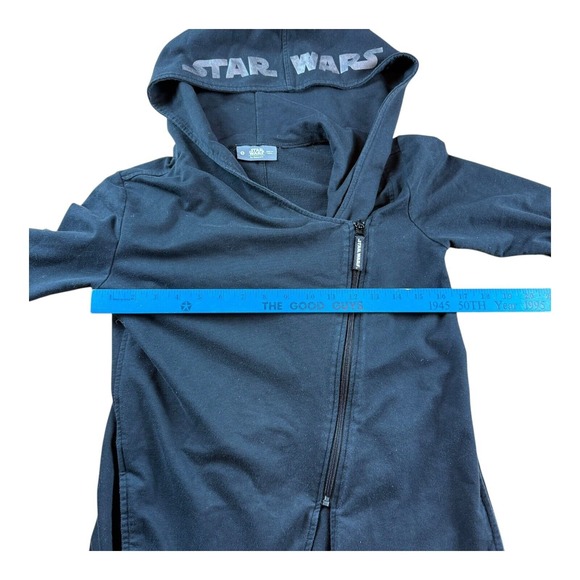 Star Wars Jacket Black Hoodie Her Universe Hooded Zip Up cloak Small Cosplay - Picture 7 of 10
